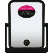 Swissco Soft Touch Square Standing Mirror 1X/7X in Black
