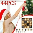 thumbnail image 4 of NWOKYZGH 44pcs Christmas Ball Ornaments, Christmas Ball Ornaments Set for Christmas, Holiday, Wreath & Party Decorations, with Hanging Loop, 4 of 6