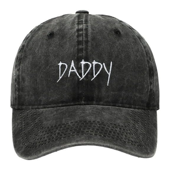 PMVFHDE Classic Letter Embroidery Dad Baseball Cap Washed Breathable Adjustable Relaxed Fit Sun Hat Black