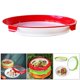 thumbnail image 5 of Bandeja de conservación de alimentos reutilizable portátil de almacenamiento para mantener fresco rojo Perfecl, 5 of 8