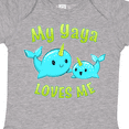 thumbnail image 4 of Inktastic My Yaya Loves Me Cute Narwhal Boys or Girls Baby Bodysuit, 4 of 5