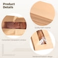 thumbnail image 3 of 100 bolsas de baguette, bolsas de papel para pan con ventana para pan casero, sacos de almacenamiento de pan kraft marrón, bolsas largas de embalaje de pan francés, bolsas de almacenamiento de panader, 3 of 5