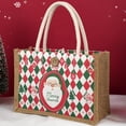 thumbnail image 3 of Pyaiiner Burlap Christmas Gift Bags Large Reusable Christmas Tote Bags, Durable Christmas Bags For New Year Shopping, Christmas Surprise, Christmas Party Supplies, 3 of 5