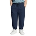 thumbnail image 3 of Krdevn Plus Size Boys Pants with Weight Oversized Comfortable Fit Large Children's Casual Trousers for Big Kids,Color:Blue,Size:5-6 Years, 3 of 5