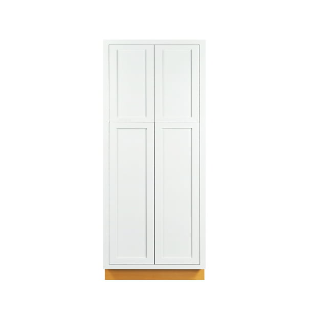 30 Wide 84 Tall Pantry Kitchen, Pantry Cabinet White Shaker