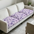 thumbnail image 3 of COEQINE Couch Cover Sofa Seat Cover Sets Elastic Spandex Fabric Seat Cushion Slipcover Pet Friendly Dog Couch Cushion Slipcover for Pets, Kids, 3 Pieces, Butterfly Violet, 3 of 8