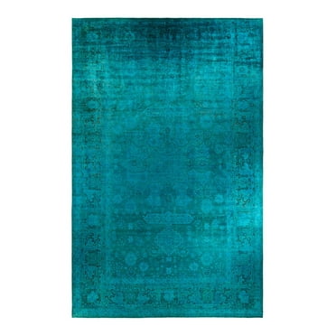 Solo Rugs Overdyed, One-of-a-Kind Hand-Knotted Area Rug - Blue, 11' 4" x 17' 6"