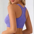 thumbnail image 4 of Arlun High Support Sports Bras for Women No Underwire Comfortable Breathable Racerback Yoga Workout Bra Removable Padding Thin for Running Training Purple S, 4 of 6