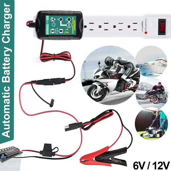 Easy Use Trickle Battery Charger For Lead-Acid Batteries with Automatic Features