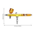 thumbnail image 5 of Double Action Airbrush for Model Cake Nail Car Painting Beauty Inkjet Tool, 5 of 15