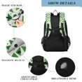 thumbnail image 4 of FORMRS Unisex School Backpack 17" Student Travel Bag with Laptop Compartment, Green Dot Triangles Pattern, 4 of 7