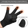 thumbnail image 2 of COTOP Guantes de Invierno para Hombre, Guantes Deportivos Unisex a Prueba de Viento con Pantalla táctil, Guantes de Ciclismo Antideslizantes Impermeables para Correr, Esquiar, Conducir, Escalar, Cazar, 2 of 5