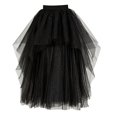 thumbnail image 3 of CONZONE Carnival Womens Tulle Maxi Skirt Solid Color A Line High Waist Mesh Tutu Skirts for Funny Festival Stage Performance, 3 of 3