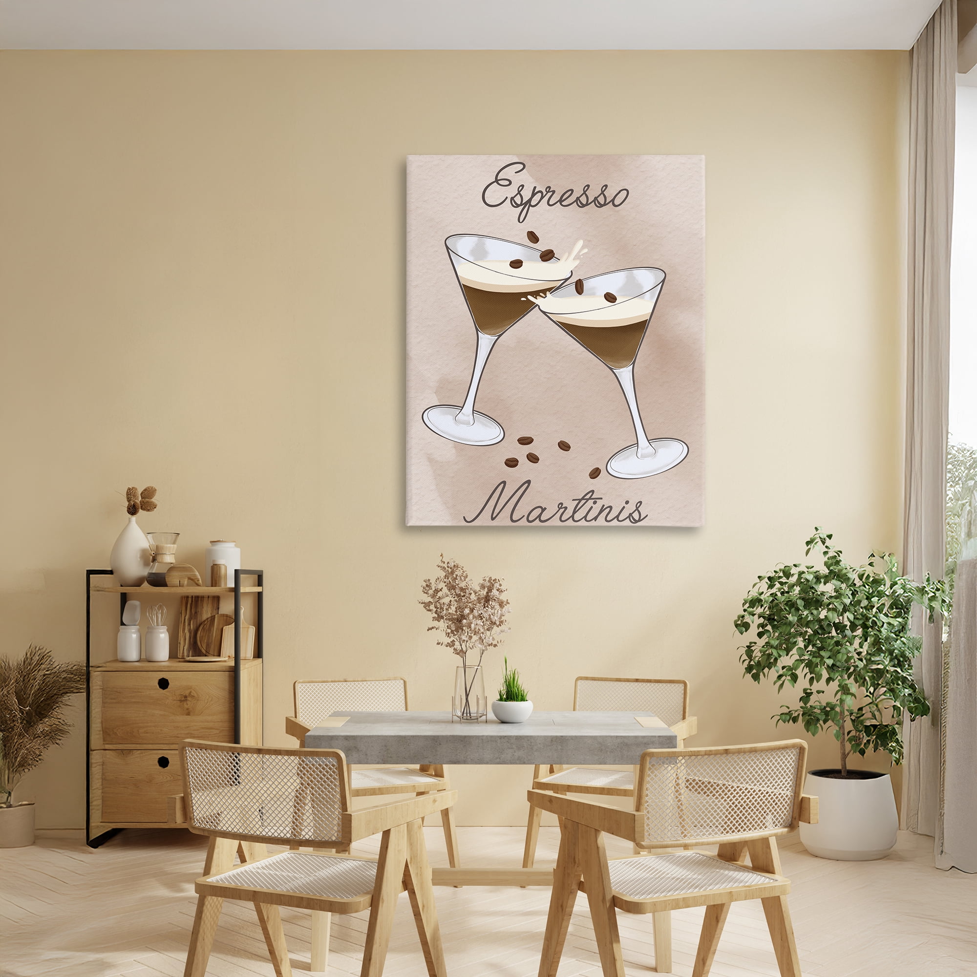 Stupell Industries Cheers Espresso Martinis Canvas Wall Art, design by Marcus Prime
