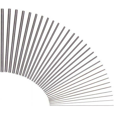 30 Size Mandrels Stainless Steel Mandrel Dowels Jewelry Making Tool for Wire Wrapping Forming Rings Soft Soldering Electoforming Jewelry DIY Making