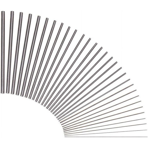 30 Size Mandrels Stainless Steel Mandrel Dowels Jewelry Making Tool for Wire Wrapping Forming Rings Soft Soldering Electoforming Jewelry DIY Making