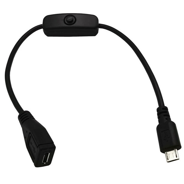 FAIOIN Micro Extension with On Off Switch for Pi Cellphone Tablet - Walmart.com