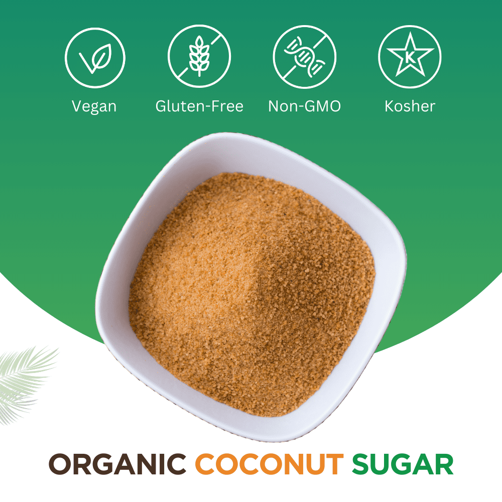 Miracle Palm Organic Coconut Sugar, Gluten Free, Non GMO, USDA Organic - 10 lbs Box (Pack of One)