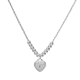 thumbnail image 2 of Collar de plata dije de corazón con zirconia, 2 of 3