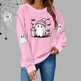 thumbnail image 2 of Bovemsi Pullover Sweatshirts for Women Halloween Season Funny Long Sleeve Graphic Crewneck Tops Cute Sweater Spooky Season Sweatshirt, 2 of 4