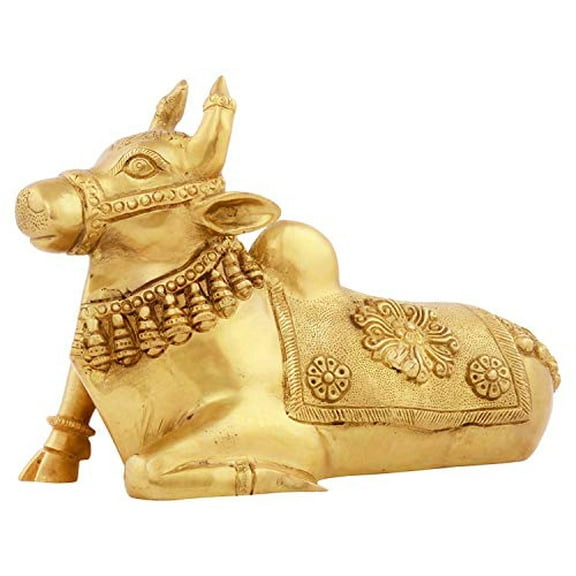 Exotic India Nandi - The Vehicle of Lord Shiva - Brass