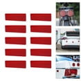 thumbnail image 1 of High Visibility Rectangular Reflectors Self Adhesive Safety Reflectors for Trailers Trucks Motorcycles Fences Gates Weatherproof Plastic 10pcs 48x148mm, 1 of 7