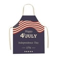 thumbnail image 1 of Less Than 5 Apron Sleeve American Independence Day Apron Home Party Sleeveless Coverall Kitchen Cooking Apron Adjustable Baking Apron (1pc), 1 of 7