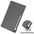 thumbnail image 5 of Allytechgroup Slim Case for Samsung Galaxy Tab S10 FE+ 13.1 Inch 2025 SM-X620 X626B, Trifold Stand Flip Cover Protective Drop Proof Stylish Tablet Case for Galaxy Tab S10 FE+ Plus 5G, Gray, 5 of 10