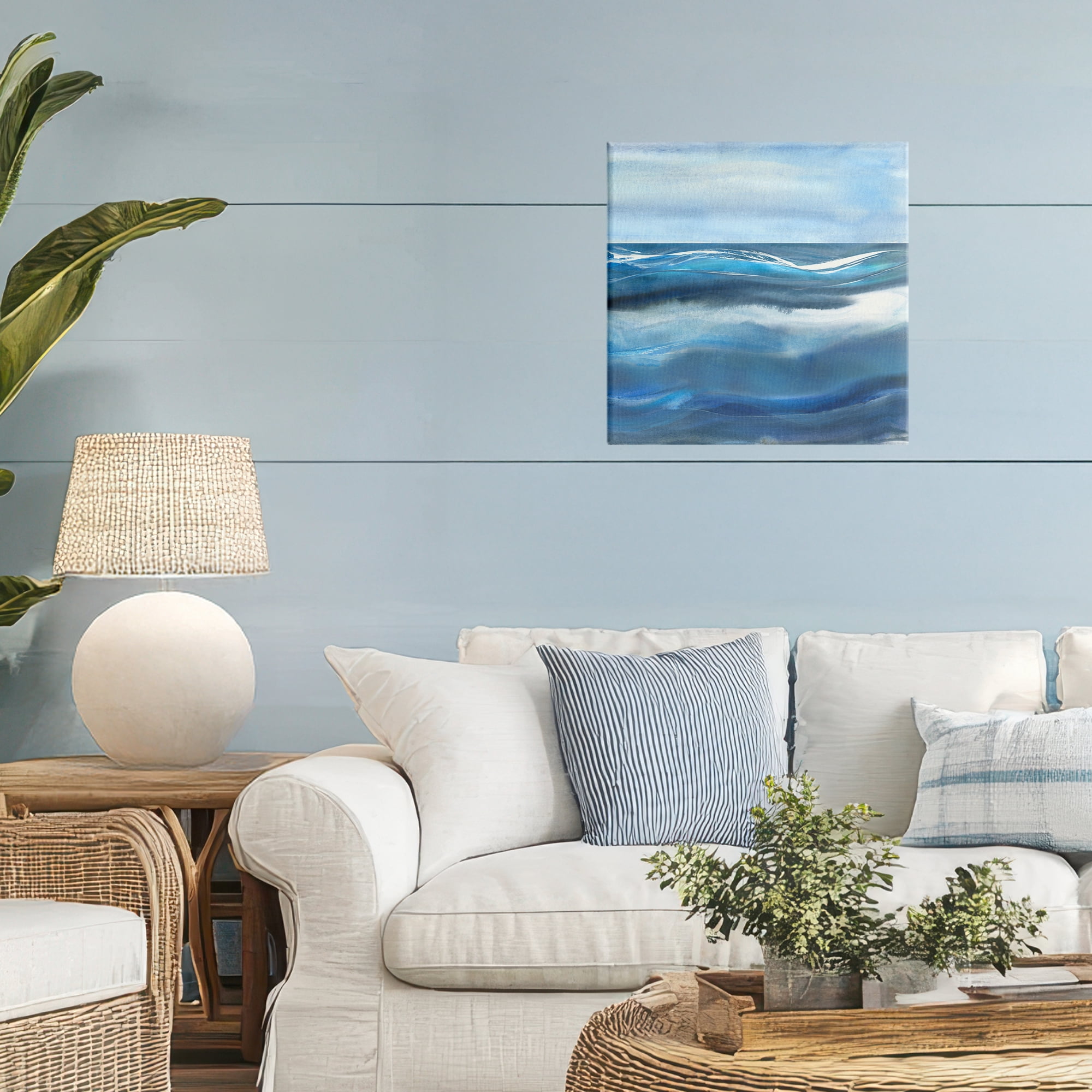 Stupell Industries Calm Expanse of Ocean Waves Canvas Wall Art, design by Susan Jill