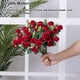 thumbnail image 2 of Flores artificiales Cateissary eucalipto rosas ramo de flores falsas decoración Rojo HA084344-01, 2 of 6