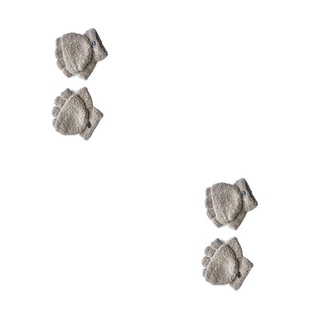 Manoplas para niños Sonducket accesorio de ropa color sólido guantes sin dedos