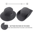 thumbnail image 3 of Chapeau d'Été en Maille à Grand Bord pour Femmes avec Protection UV et Trou pour Queue de Cheval, 3 of 7