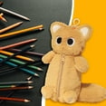 thumbnail image 4 of Clearance Pencil case under $6,Fluff Plush Cute Animal Puppy Cat Bunny Pencil/Pen Pouch Soft Cosmetic Bag Tote/Travel Organizer Large Capacity 1PC, 4 of 8