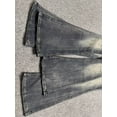 thumbnail image 5 of Pantalones acampanados de mezclilla lavados de gran tamaño para mujer Primavera Verano cintura alta pantalones vaqueros ajustados negros grises pantalones largos Vintage de estilo americano, 5 of 5