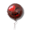 thumbnail image 3 of 18" Inch Melanin Emoji Winking Heart Balloon, 3 of 3