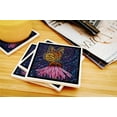 thumbnail image 3 of Monarch Butterfly, Paper Mosaic (Absorbent Ceramic Coasters Set of 4 Matching Images, Cork Back, Kitchen Table Decor), 3 of 3