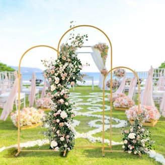 Arche De Mariage En Métal Doré, Support Pour Cérémonie Et Baby Shower, Neuf