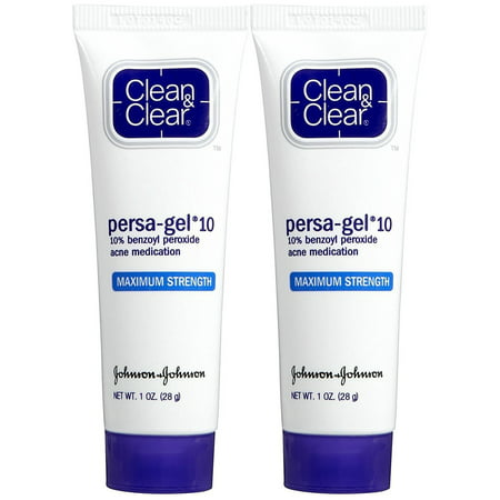 Clean & Clear Persa Gel 10 Acne Treatment Maximum Strength 1 oz