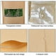 thumbnail image 2 of 50 Pack Kraft Paper Stand Up Pouches with Window, Self-Sealing Zip Lock Bags, 5.5x3.5 Inches, 2 of 3