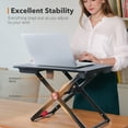thumbnail image 2 of TaoTronics 24" Laptop Desk for Bed, Adjustable Height Laptop Bed Tray Table for Working, 2 of 7