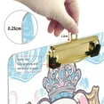 thumbnail image 4 of Plastic Clipboard Acrylic Hanging Clip Board with Gold Low Profile Office School Supplies 12.5x9 Cinnamoroll with Crown and Shield, 4 of 9