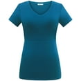thumbnail image 3 of Bearsland Women's Maternity Short Sleeve Breastfeeding Nurding Tops T-Shirts 3-Pack, 3 of 6
