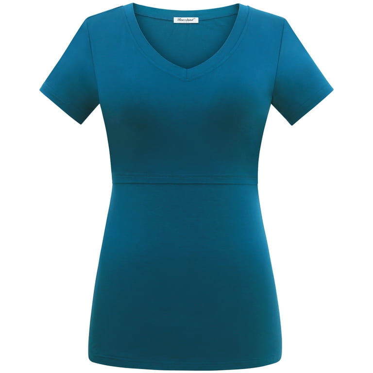 Maternity Clothes Nursing Shirts Long Sleeve Bearsland 3-Pack