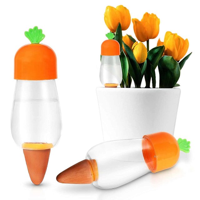 Inserto de maceta con riego automático, 2 piezas de dispositivos de riego de plantas, pinchos de riego automático, estacas de riego de plantas