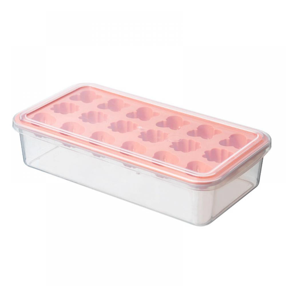 Hot Cube Tray Easy Pop out Maker Plastic Silicone Top ice  Mould 18 Jelly