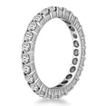thumbnail image 2 of 14k White Gold Ageless Round Cut Diamond Eternity Ring Size 6, 2 of 4