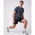 thumbnail image 4 of 5 Pack Men's Dry Fit V Neck Workout T Shirts Athletic Gym Fitness Tees, 4 of 7