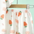 thumbnail image 5 of NIEWTR Baby Toddler Summer Pajamas Set Short Sleeve Shirt Paired with Comfy Shorts Breathable Lightweight for 6 12 18 24 Months 2T 3T(A-Orange,18-24 Months), 5 of 6