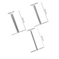 thumbnail image 2 of DEEPCRAFF 1Set Steel Rubber Stopper Perforator Compact Manual Hole Puncher Plated Silver, 2 of 8
