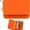Orange, variant on Women's Elegant Minimalist Short Slim Wallet, Slim Wallet for Women, Tri-Fold Design, Multiple Card Slots, Zipper Coin Pocket, Compact Daily Carry